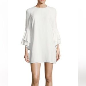 Alexis Melany white/ivory Short Ruffle Sleeve Dress